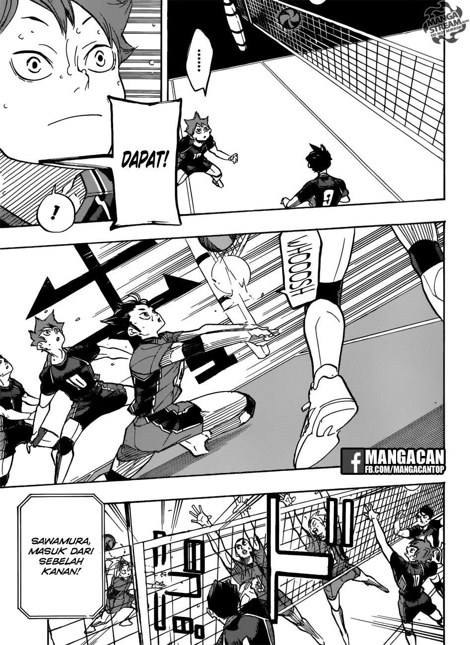 Haikyuu!! chapter 306, halaman 9