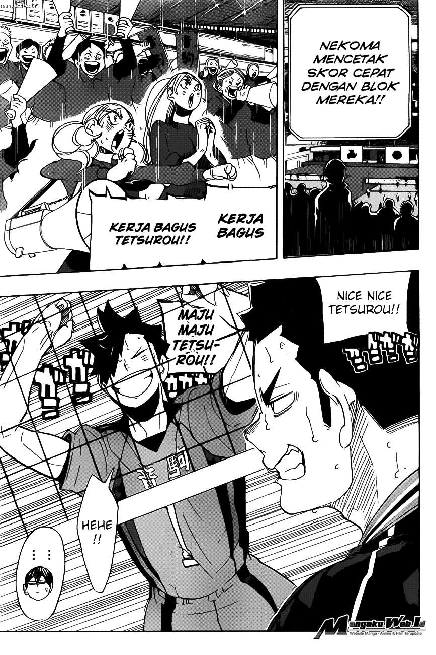 Haikyuu!! chapter 297, halaman 9