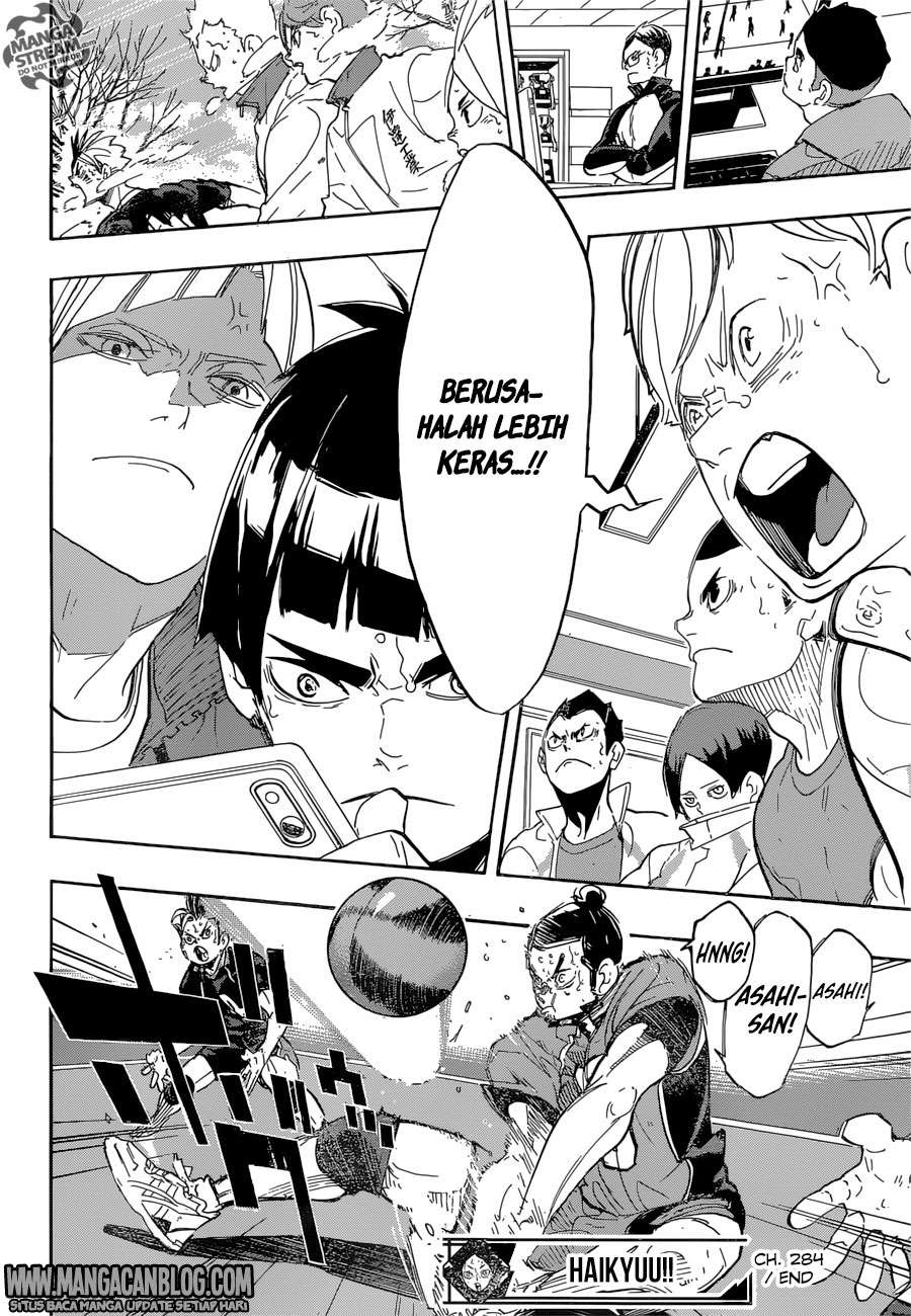 Haikyuu!! chapter 284, halaman 17