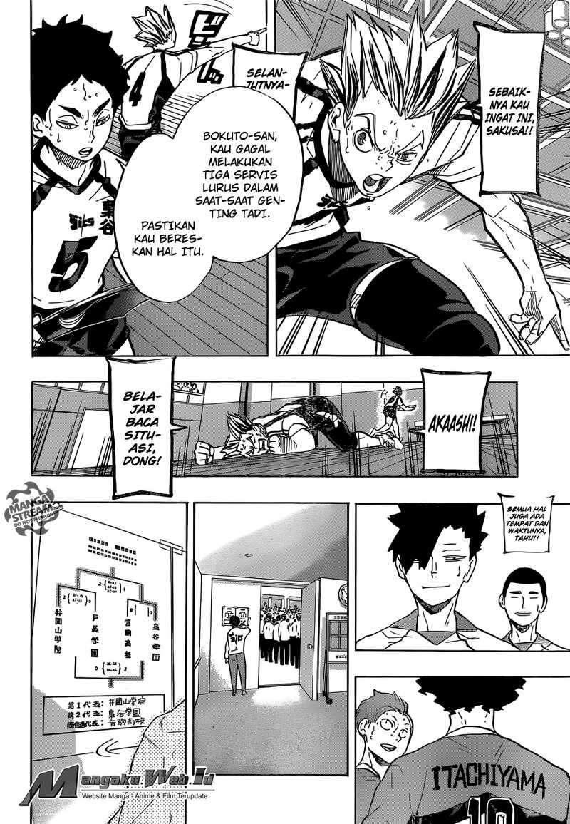 Haikyuu!! chapter 206, halaman 14