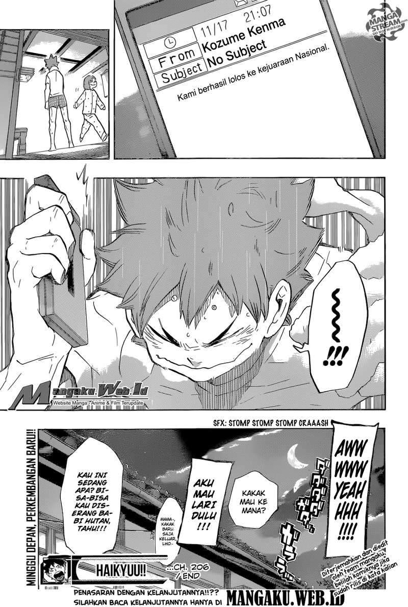 Haikyuu!! chapter 206, halaman 17