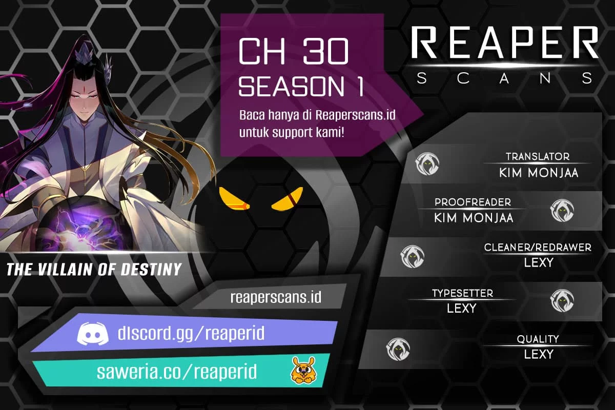 The Villain Of Destiny chapter 30, halaman 1