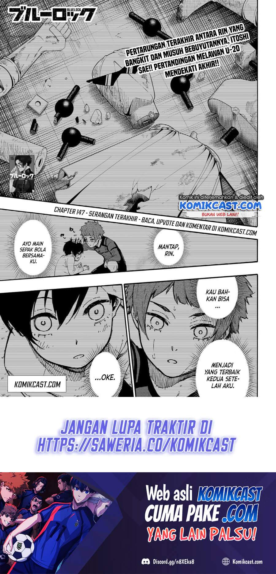 Blue Lock chapter 147, halaman 2