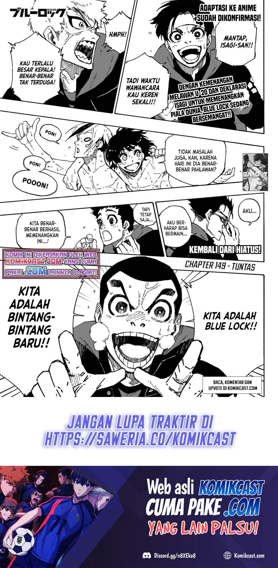 Blue Lock chapter 149, halaman 2