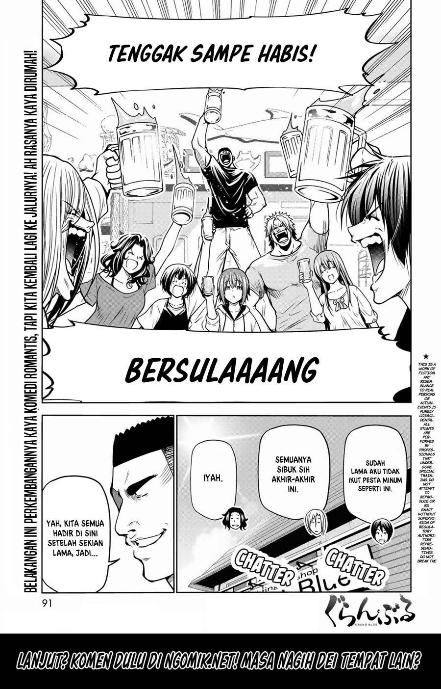 Grand Blue chapter 70.1, halaman 2
