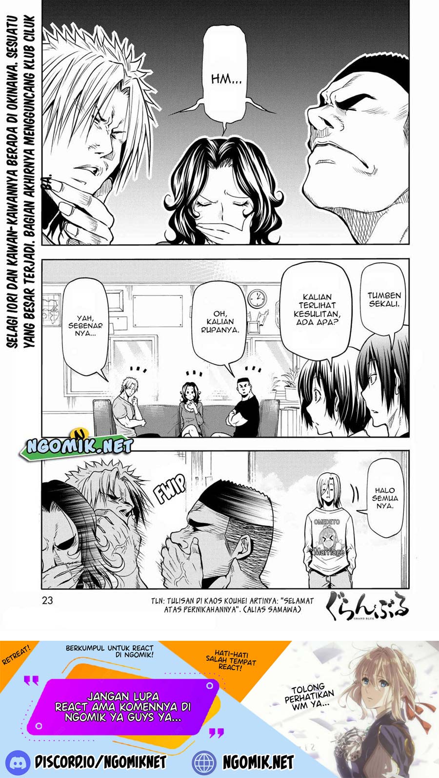 Grand Blue chapter 72, halaman 2