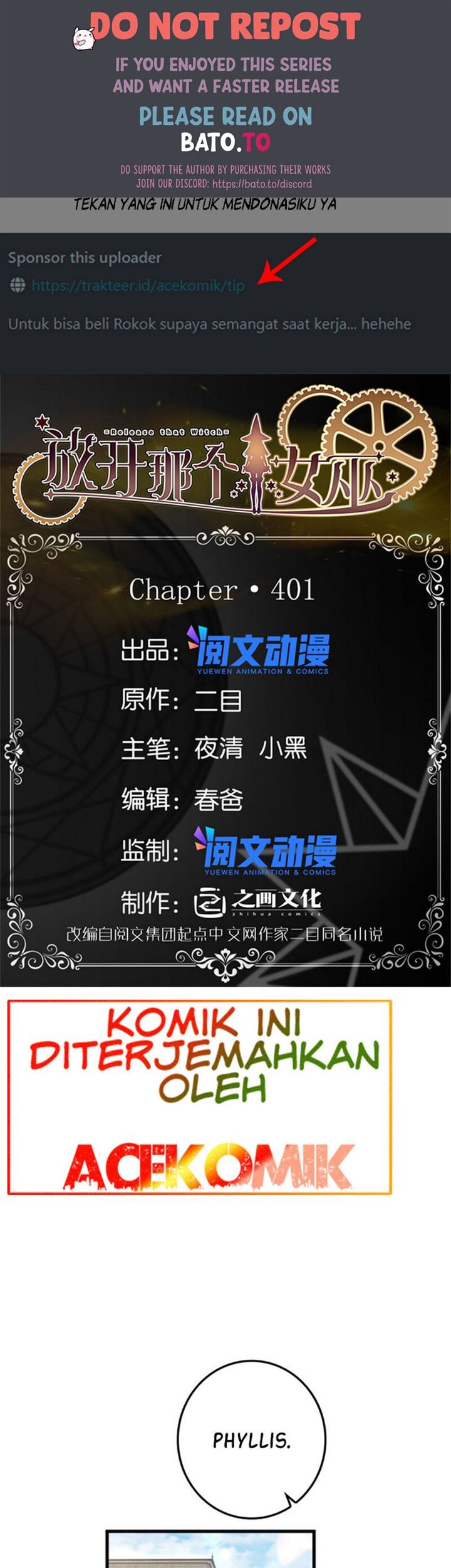 Release That Witch chapter 401, halaman 1