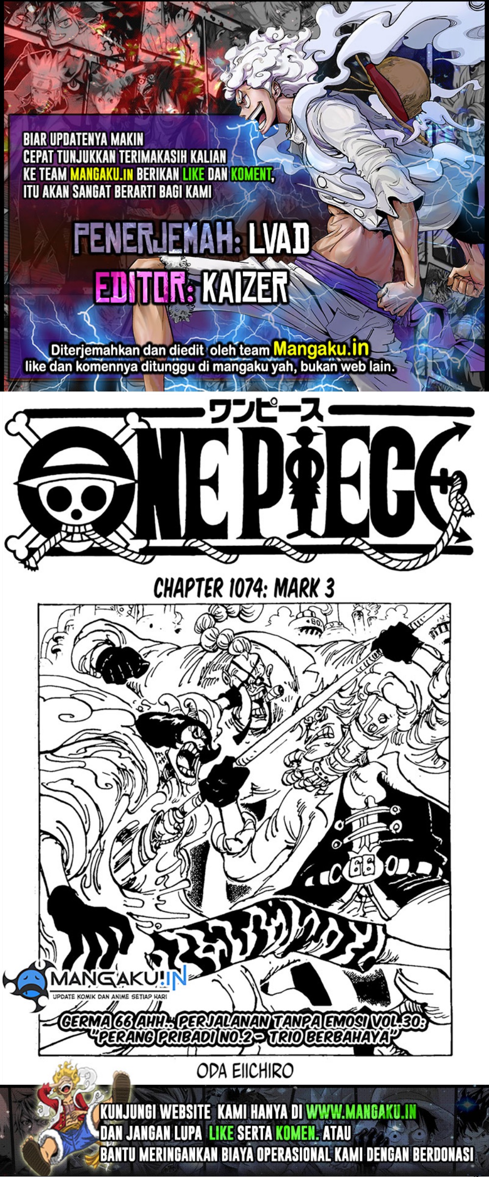 One Piece chapter 1074, halaman 1