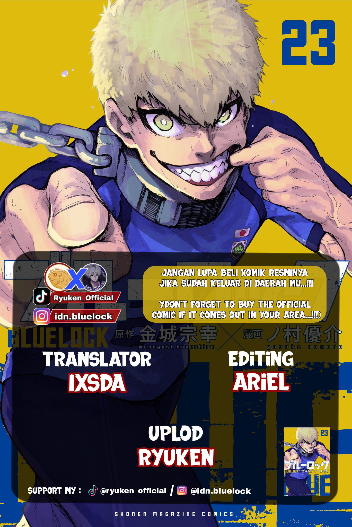 Blue Lock chapter 208, halaman 1