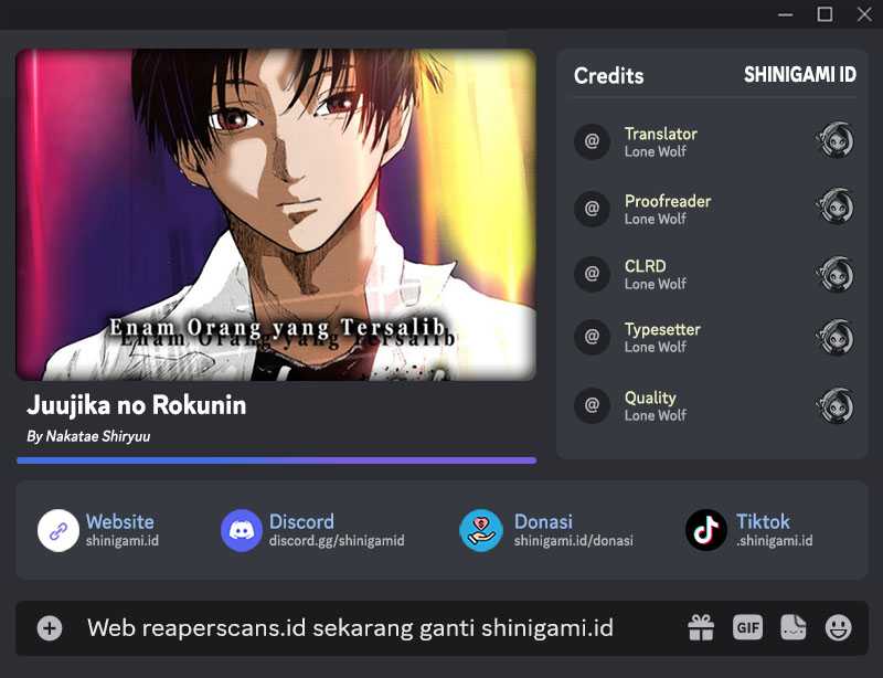 Juujika no Rokunin chapter 121, halaman 1