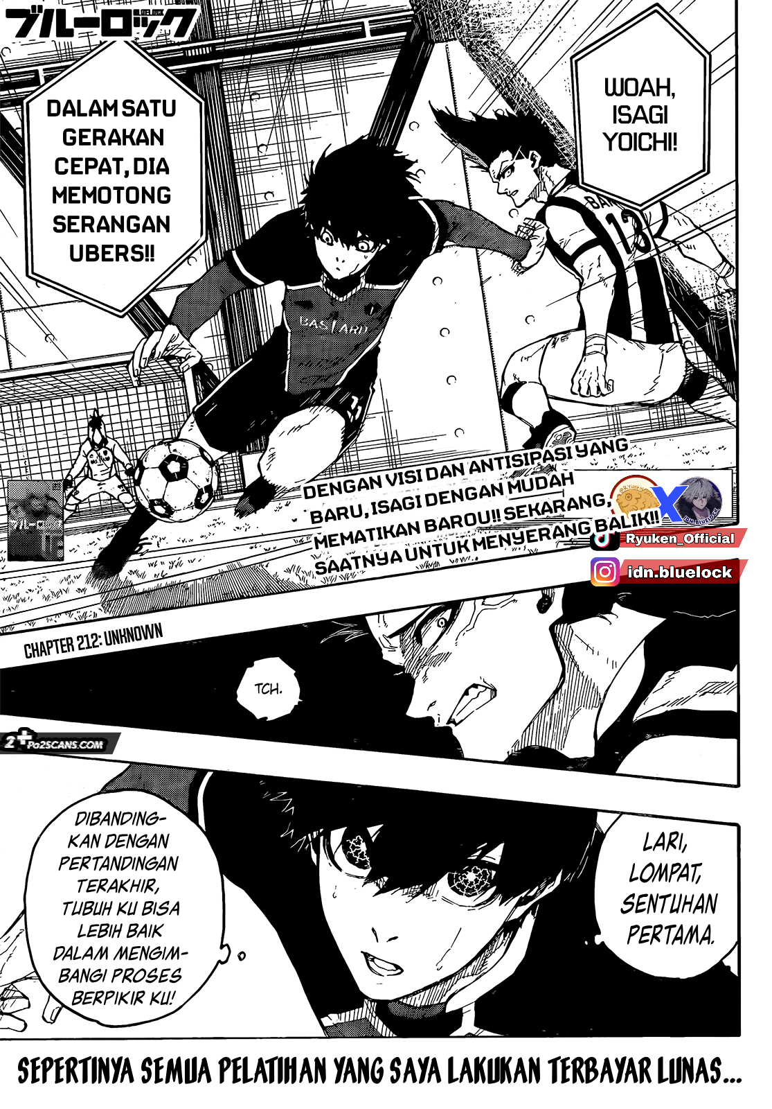 Blue Lock chapter 212, halaman 2