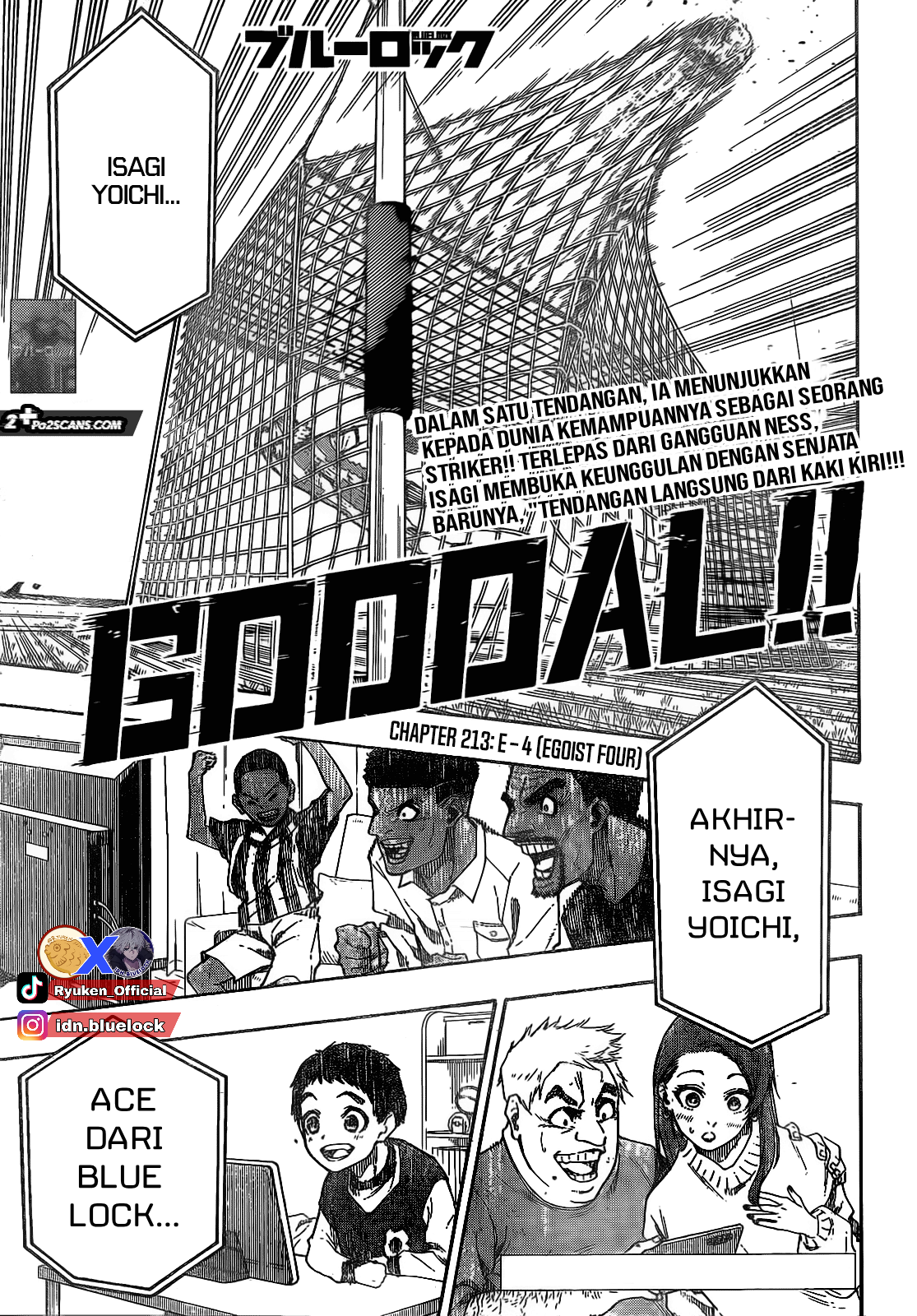 Blue Lock chapter 213, halaman 2