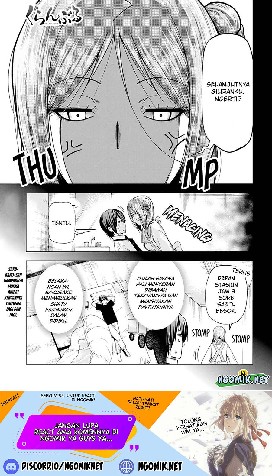 Grand Blue chapter 83, halaman 2