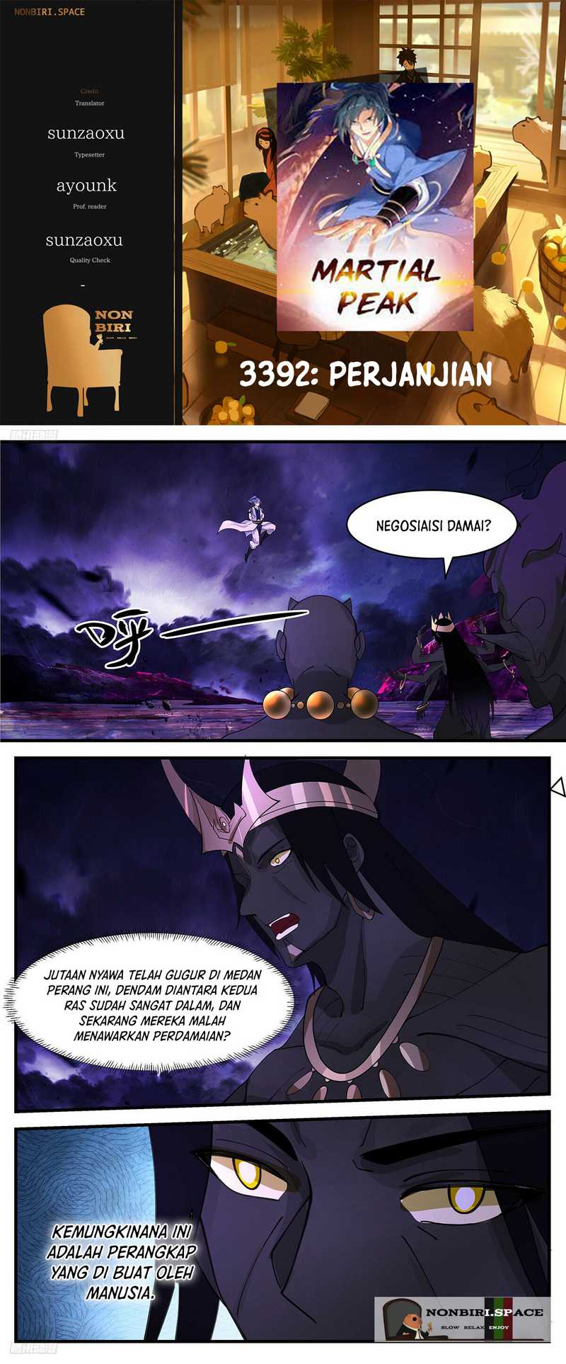 Martial Peak chapter 3392, halaman 1