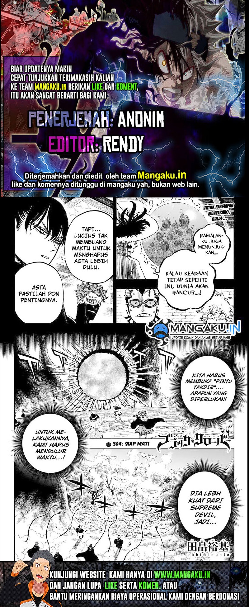 Black Clover chapter 364, halaman 1