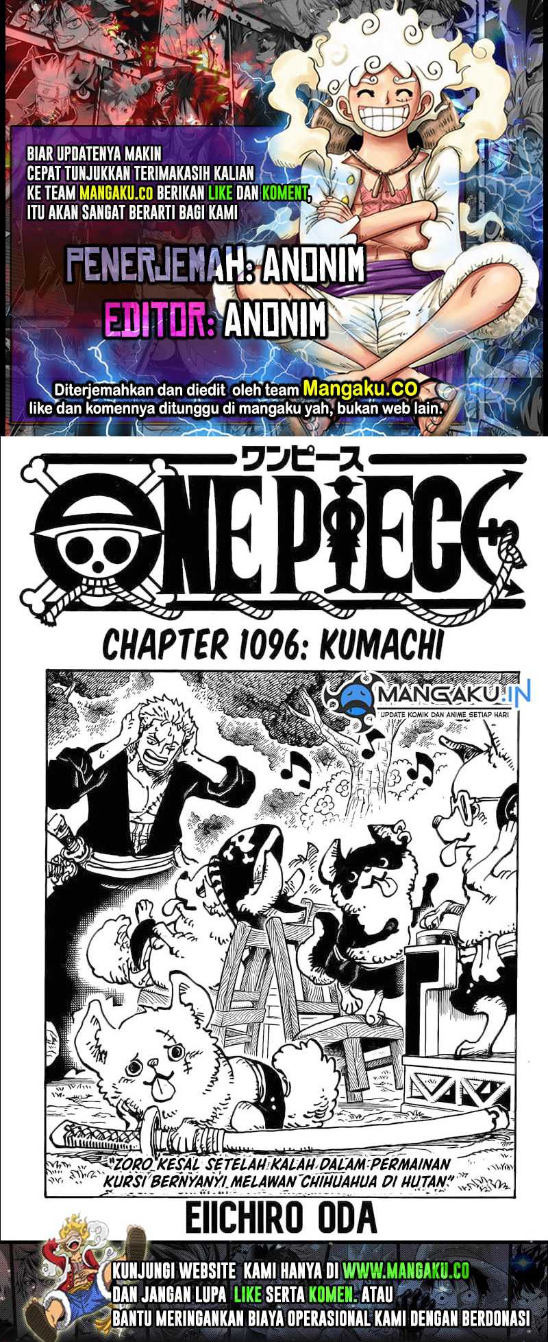 One Piece chapter 1096, halaman 1