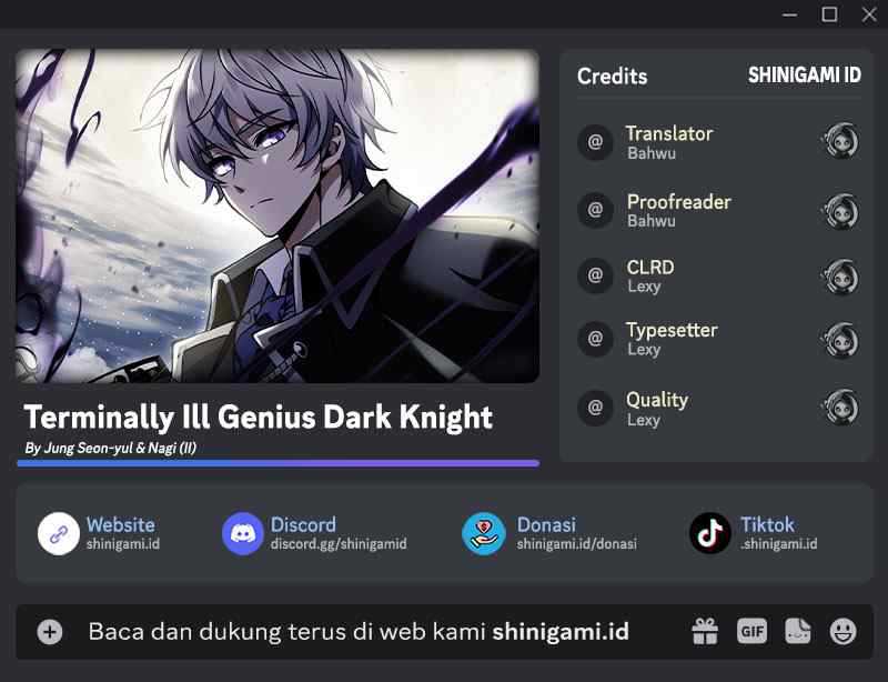 Terminally-Ill Genius Dark Knight chapter 30, halaman 1