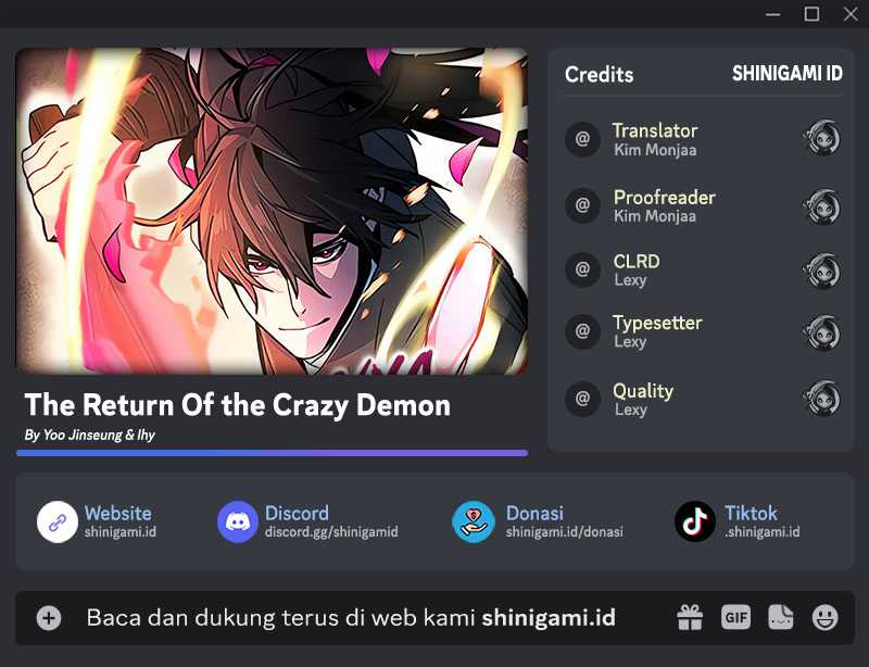 Return of the Mad Demon chapter 97, halaman 1