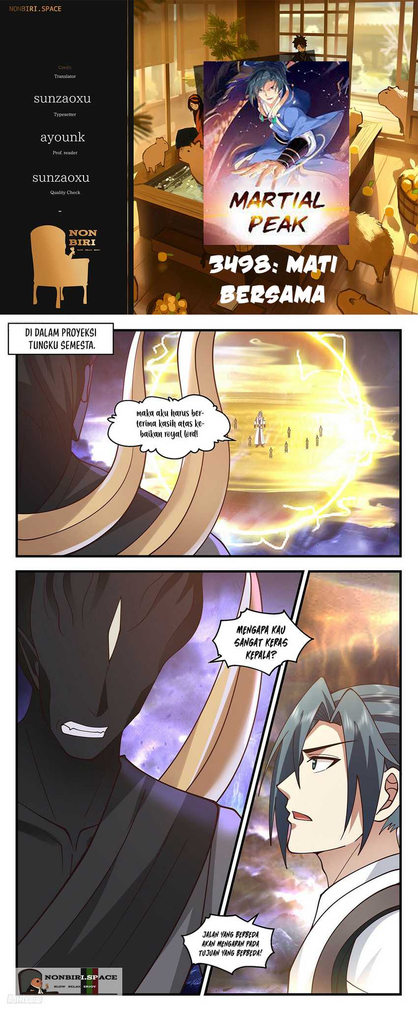Martial Peak chapter 3498, halaman 1