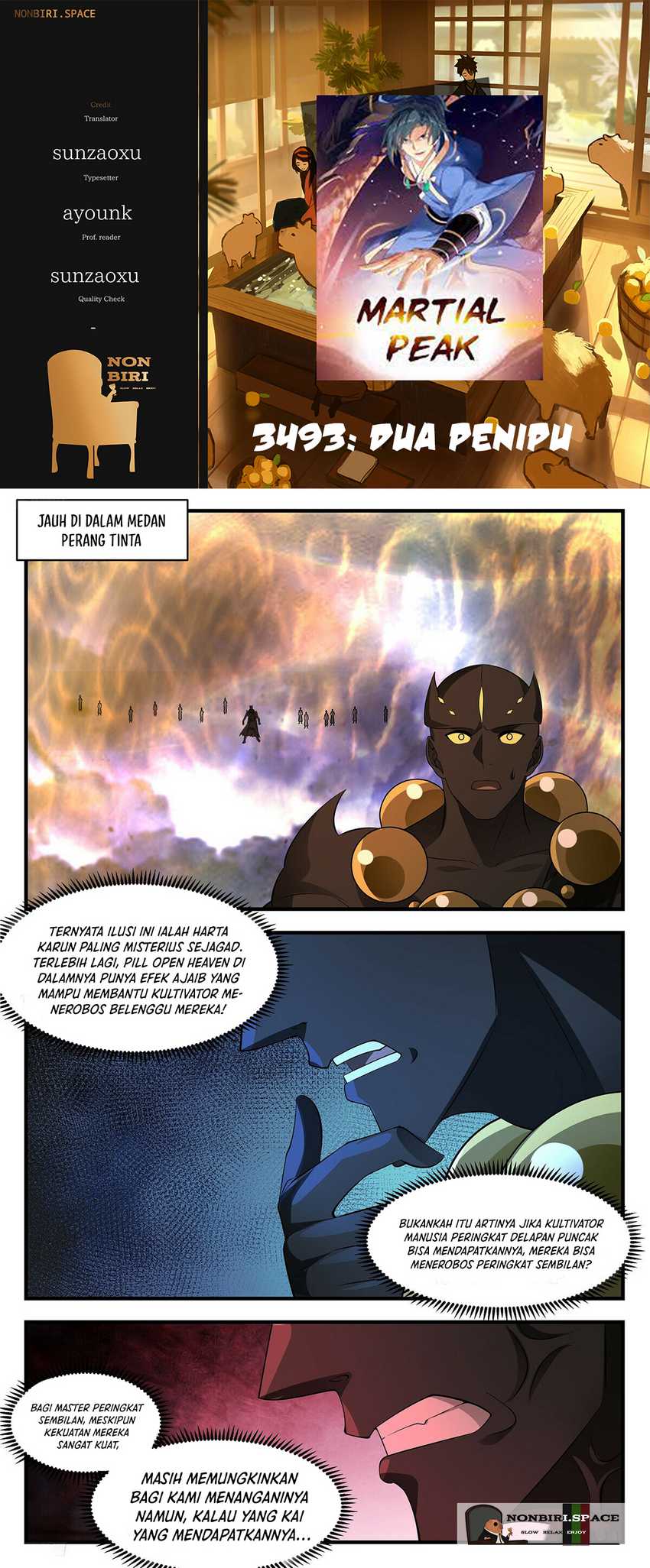 Martial Peak chapter 3493, halaman 1