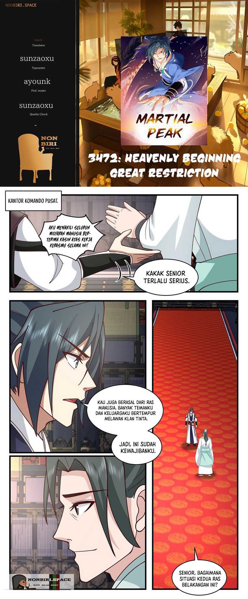 Martial Peak chapter 3472, halaman 1