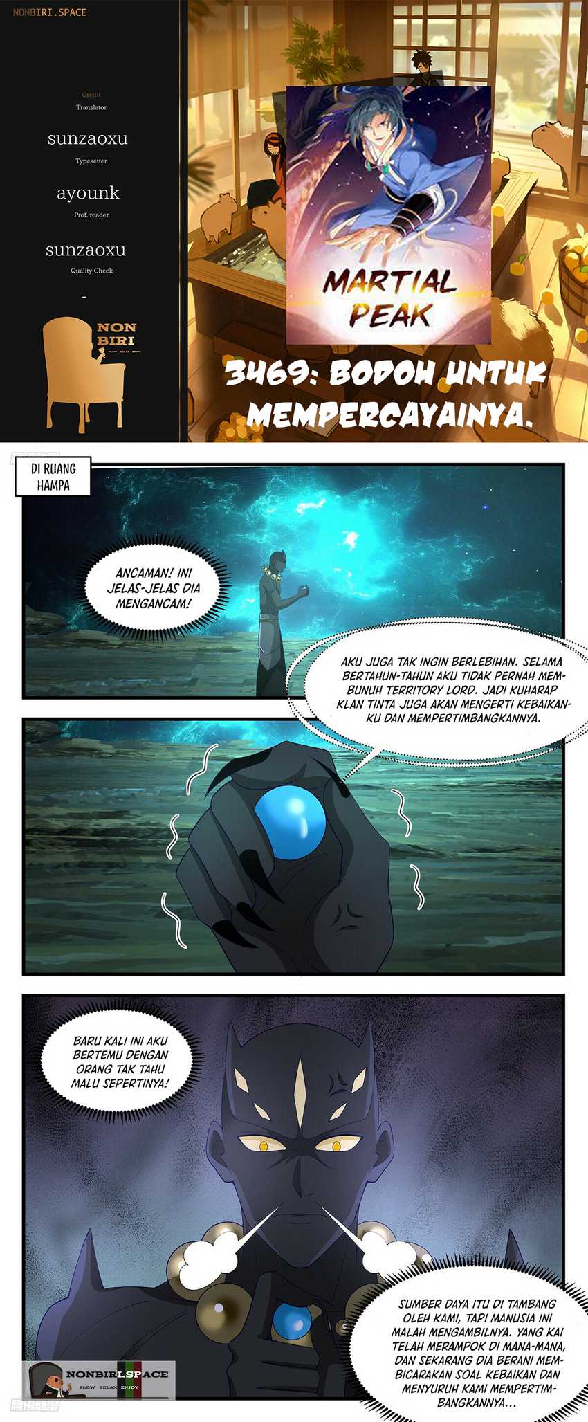 Martial Peak chapter 3469, halaman 1