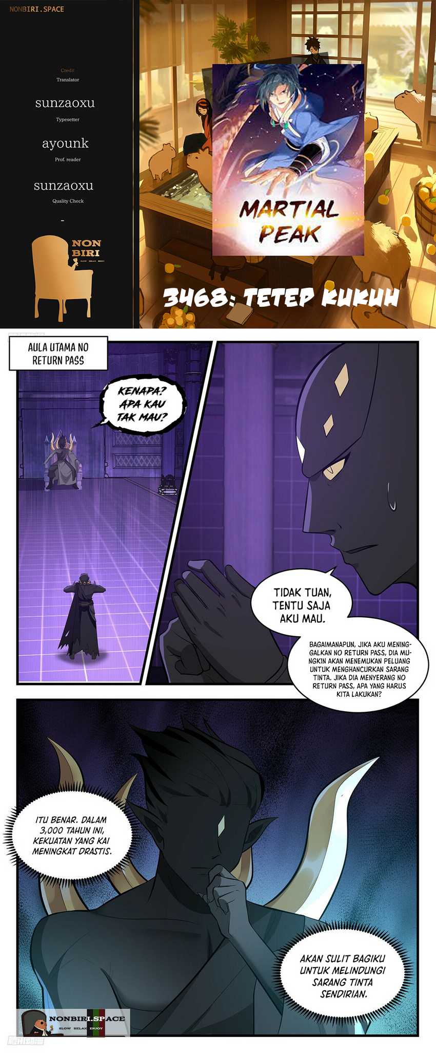 Martial Peak chapter 3468, halaman 1