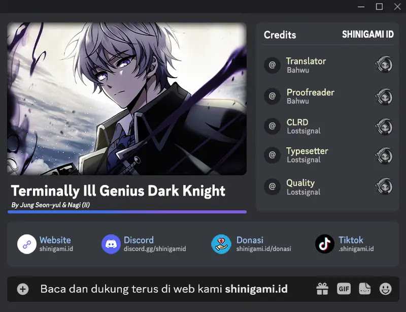 Terminally-Ill Genius Dark Knight chapter 35, halaman 1