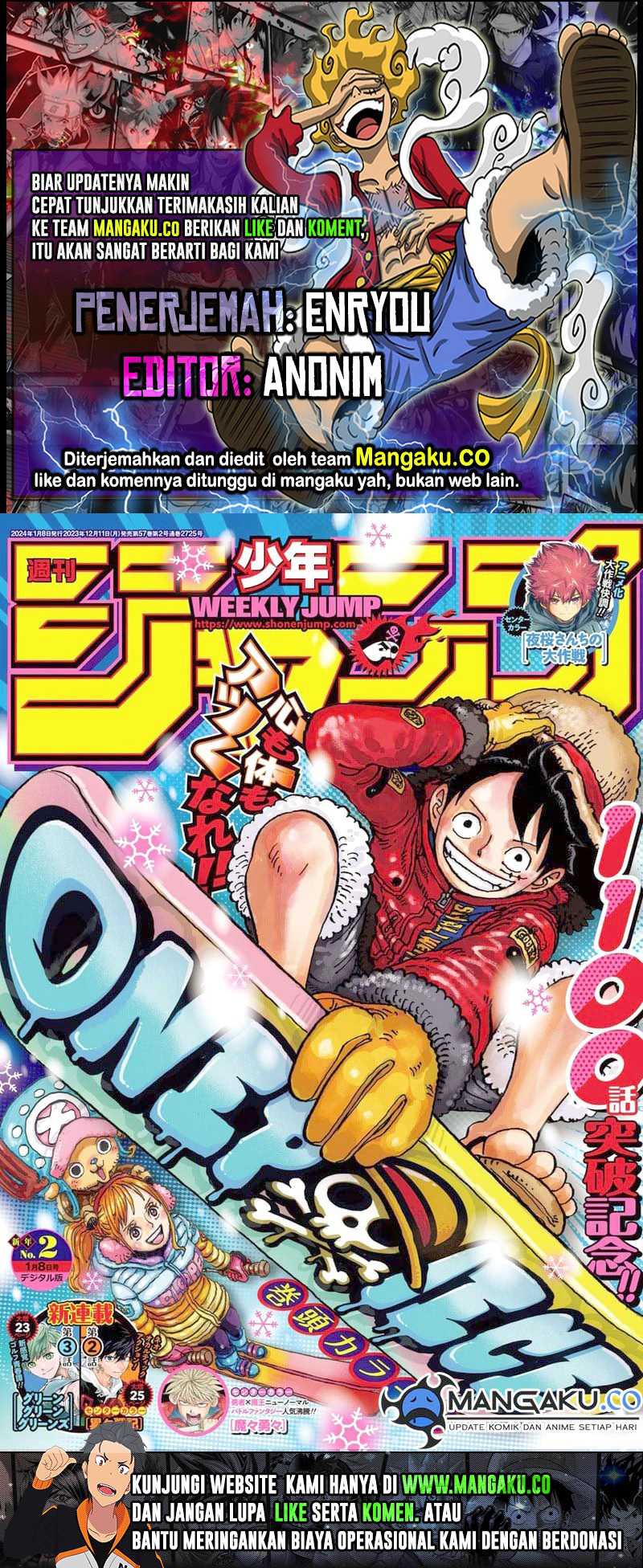 One Piece chapter 1101, halaman 1
