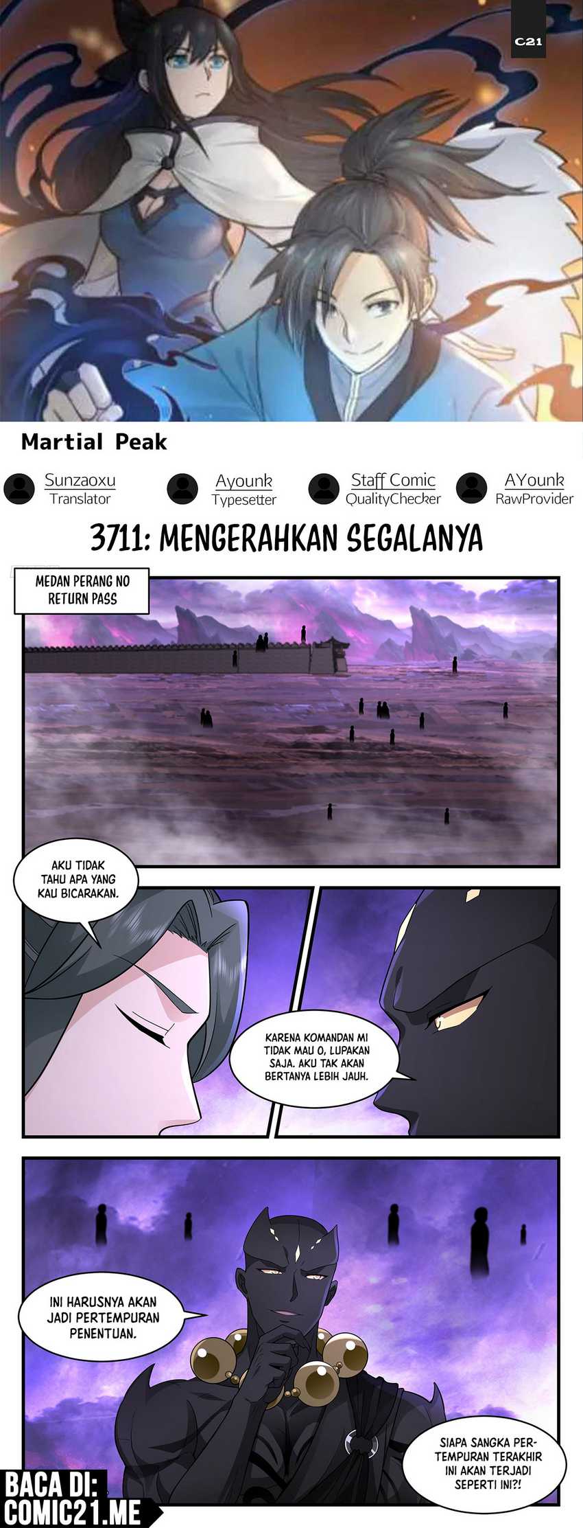 Martial Peak chapter 3711, halaman 1
