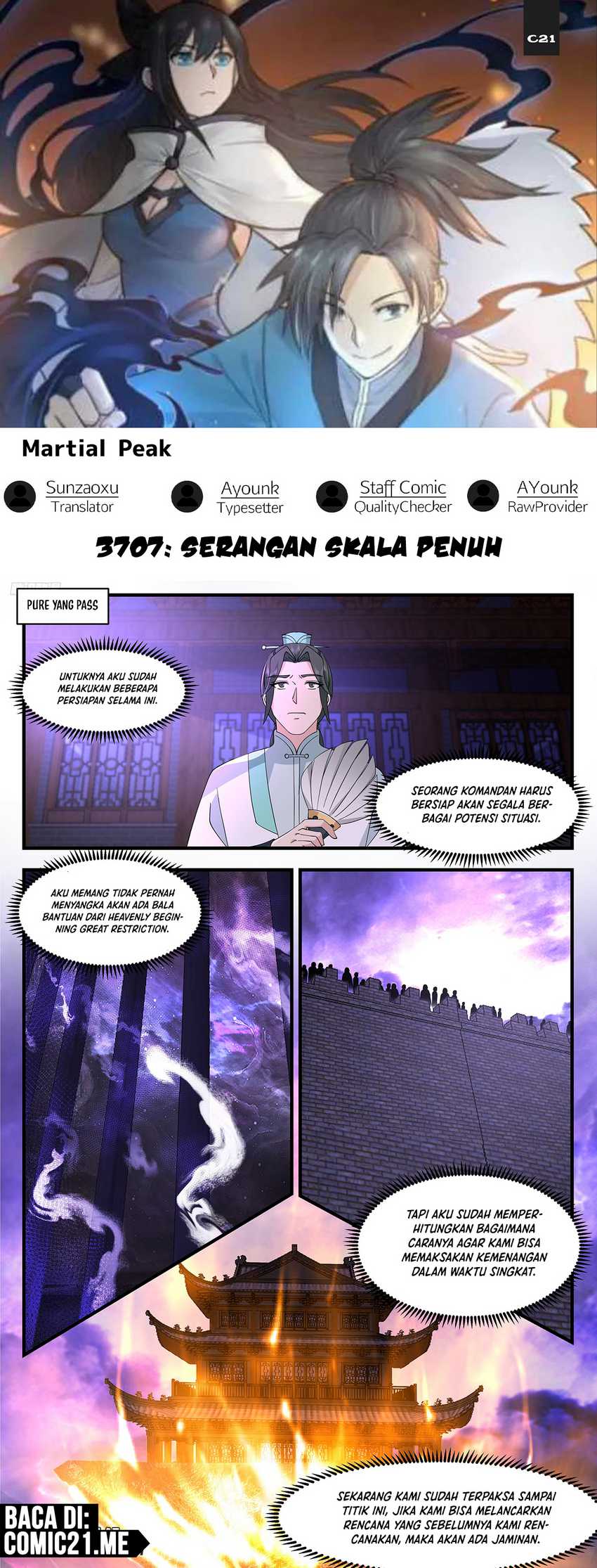 Martial Peak chapter 3707, halaman 1
