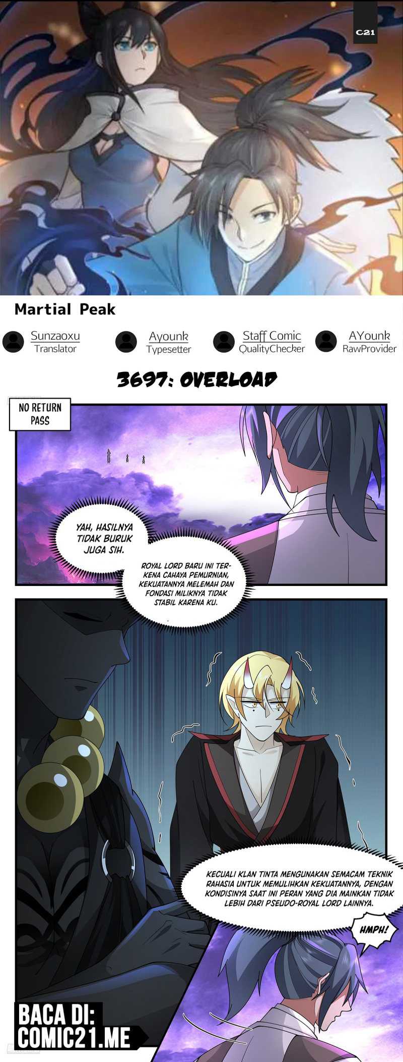 Martial Peak chapter 3697, halaman 1