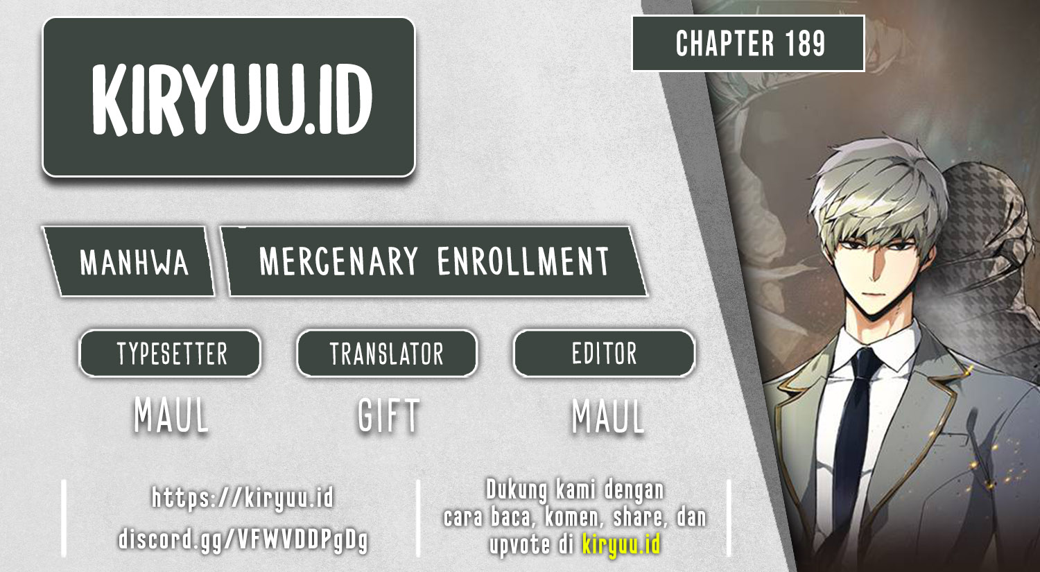 Mercenary Enrollment chapter 189, halaman 1