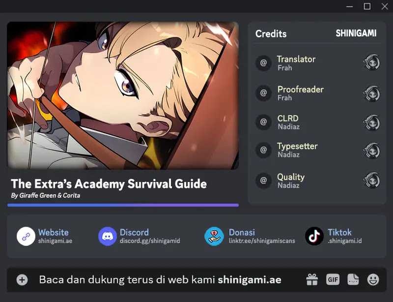 The Extra's Academy Survival Guide chapter 33, halaman 1