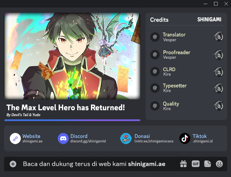 The MAX leveled hero will return! chapter 169, halaman 1