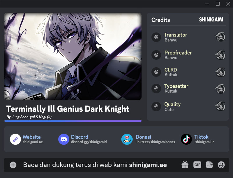 Terminally-Ill Genius Dark Knight chapter 73, halaman 1