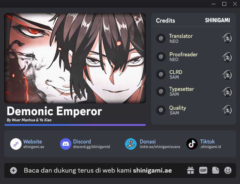 Magic Emperor chapter 608, halaman 1
