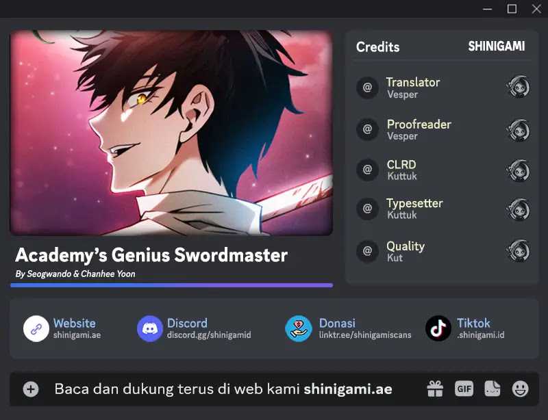 Academy’s Genius Swordmaster chapter 70, halaman 1