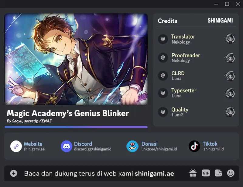 Magic Academy’s Genius Blinker chapter 40, halaman 1