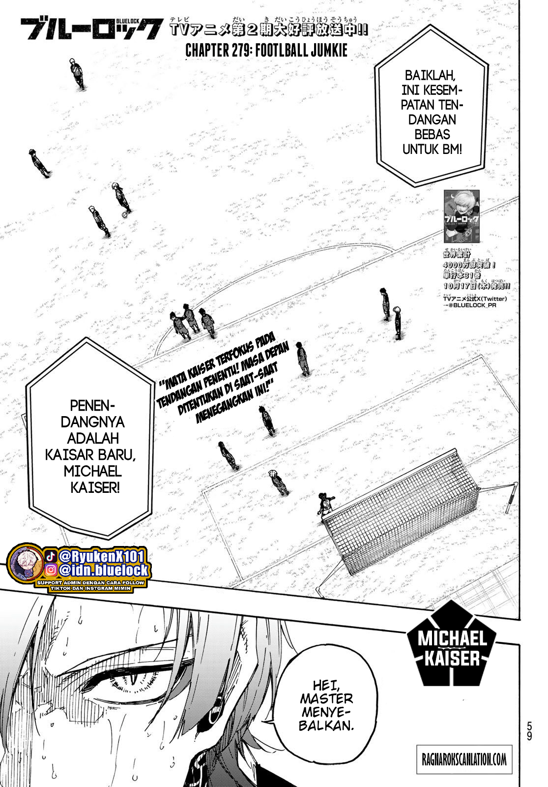 Blue Lock chapter 279, halaman 1