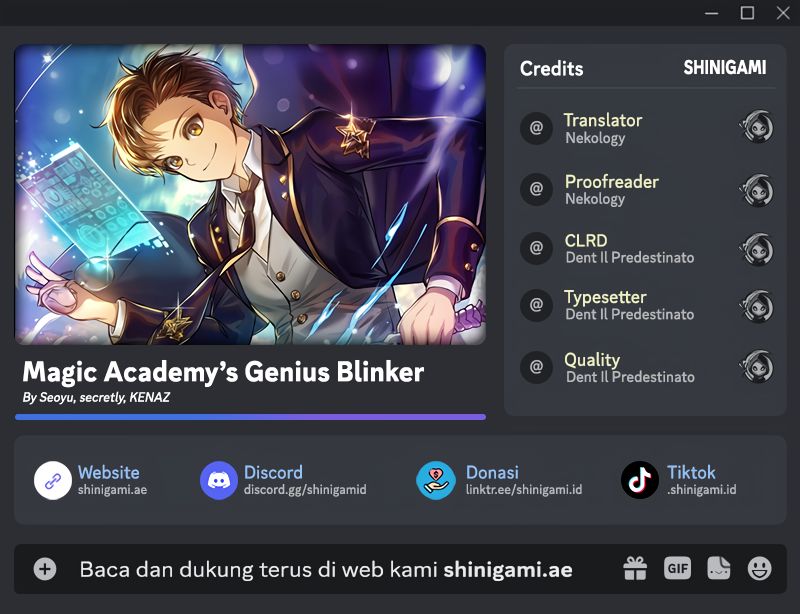Magic Academy’s Genius Blinker chapter 42, halaman 1
