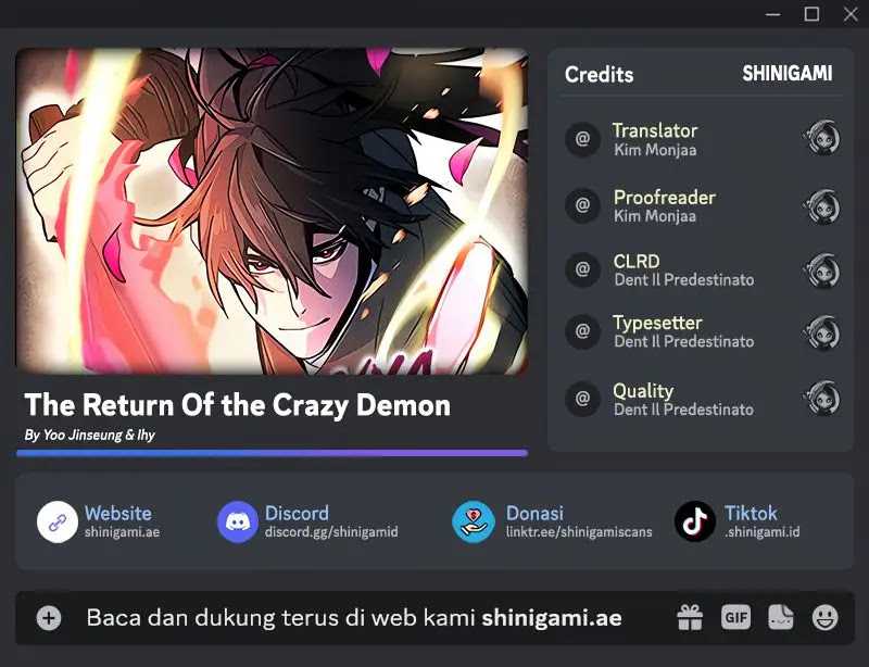 Return of the Mad Demon chapter 129, halaman 1