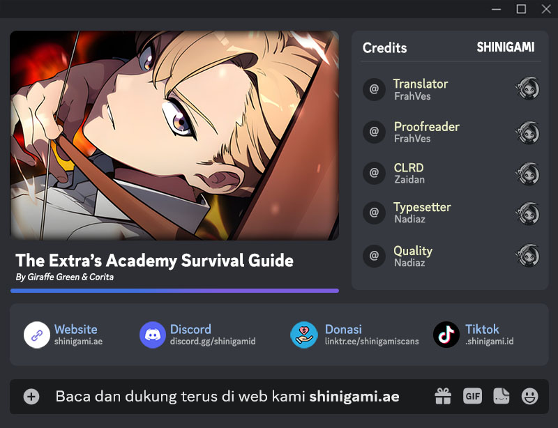 The Extra's Academy Survival Guide chapter 51, halaman 1