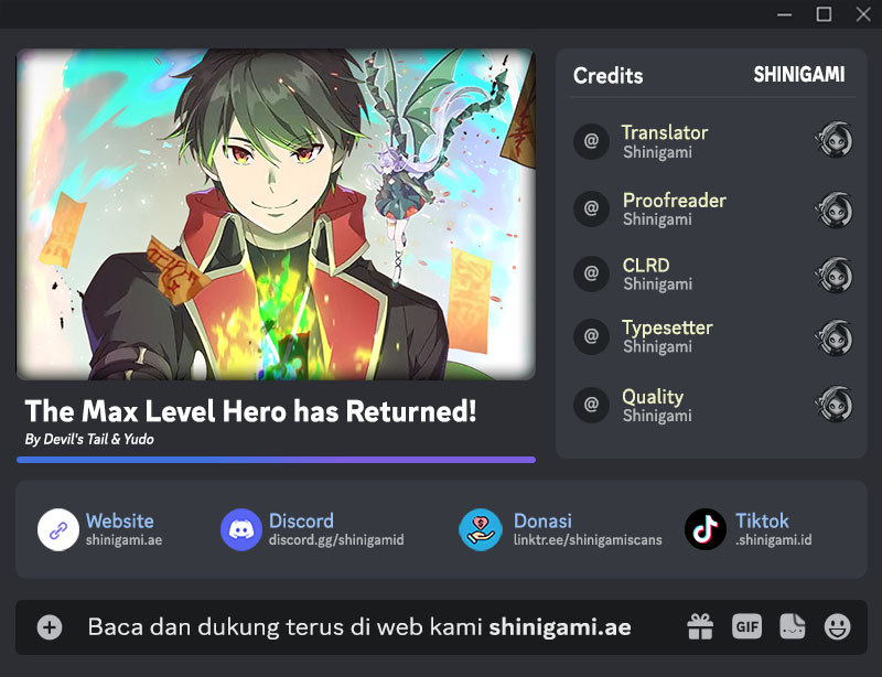 The MAX leveled hero will return! chapter 185, halaman 1