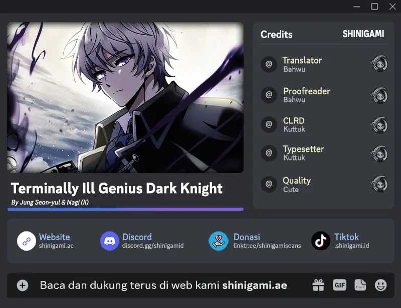 Terminally-Ill Genius Dark Knight chapter 84, halaman 1