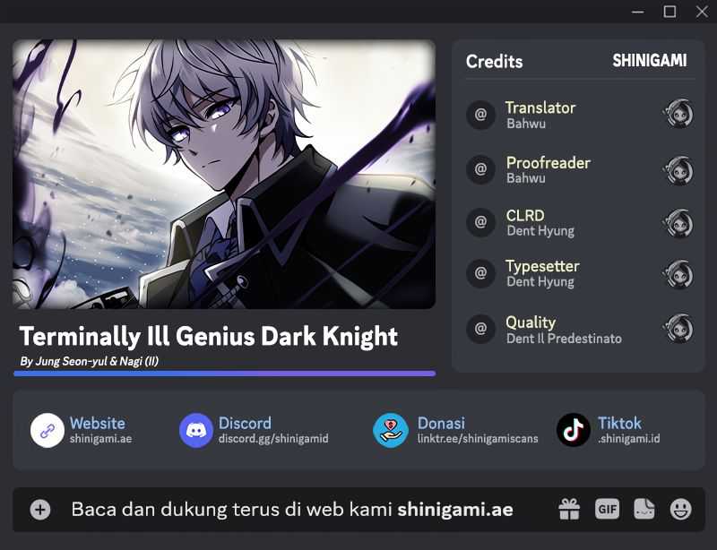 Terminally-Ill Genius Dark Knight chapter 89, halaman 1