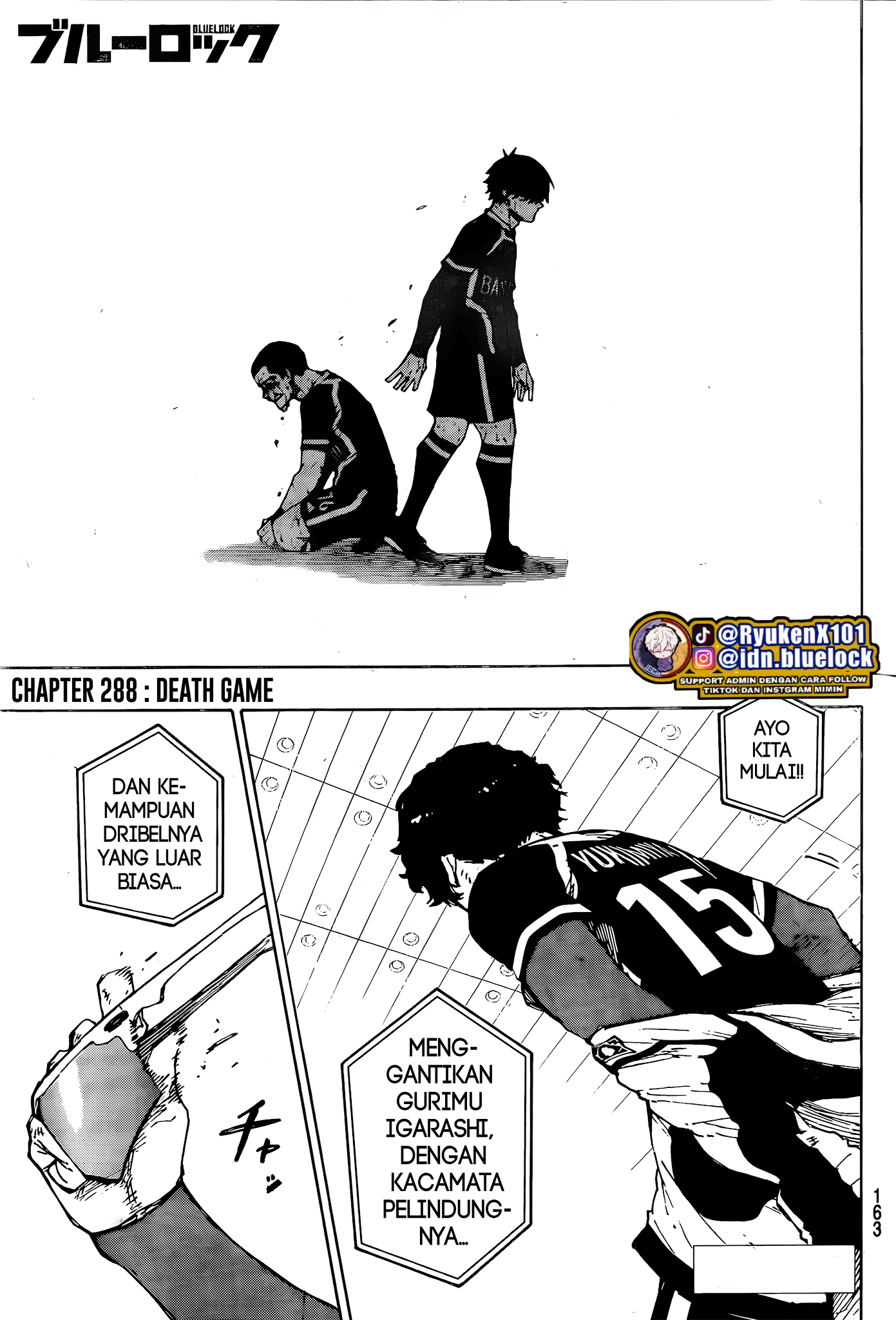 Blue Lock chapter 288, halaman 1