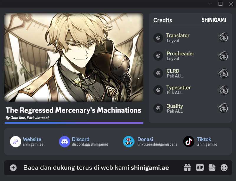 The Regressed Mercenary’s Machinations chapter 23, halaman 1
