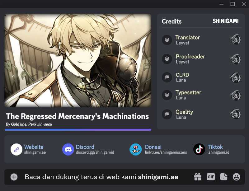 The Regressed Mercenary’s Machinations chapter 6, halaman 1
