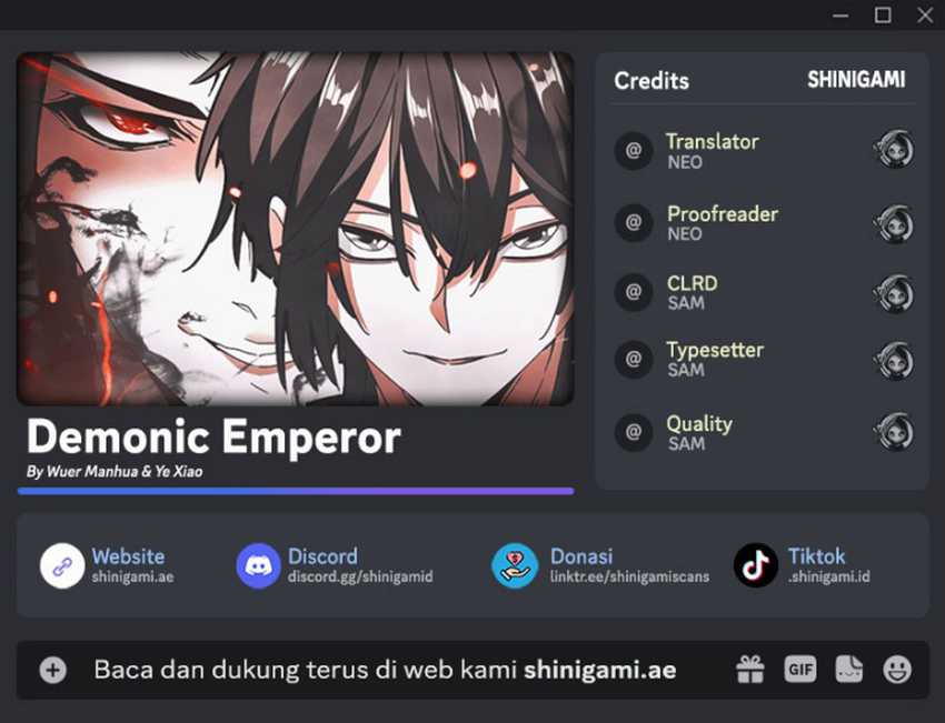 Magic Emperor chapter 657, halaman 1